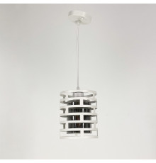 Підвіс в стилі LOFT у білому корпусі із графітовим плафоном