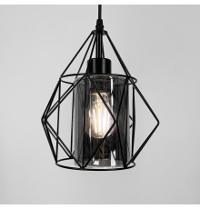 Підвіс у чорному корпусі із графітовим плафоном