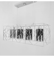 Світильник Лофт у білому корпусі на 4 графітових плафони