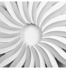 Стельова біла LED люстра у вигляді квітки