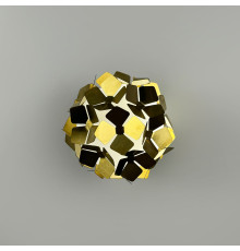 Флористичне бра у латунному корпусі у вигляді світлової кульки