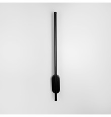 Сучасне лінійне бра в чорному корпусі 60 см