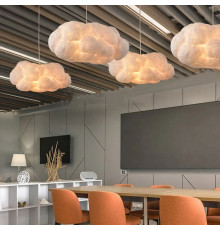 Підвісний світильник із плафоном-хмарою 50х25 см