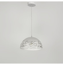 Світильник Лофт із білим різьбленим плафоном Ø 30 см