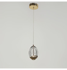 Світильник із сферичним підвісом 13х10 см у золотій оправі