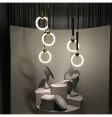 Підвіс зі світлодіодним колом та чорним корпусом