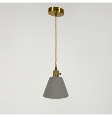 Підвіс у латунному корпусі із бетонним плафоном 15х12 см