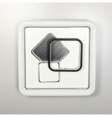 Геометричний стельовий LED світильник 46х46х7 см