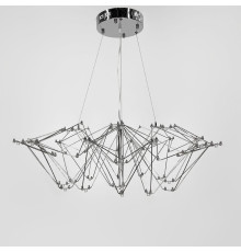 Невагома срібна люстра Ø 80 см