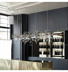 Підвісний світильник на 4 підвіси в корпусі хром