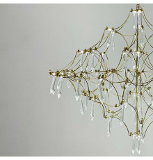 Невагома золота Led люстра d80 см