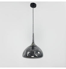 Світильник з м‘ятим склом графітового кольру