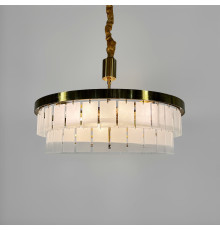 Підвісна люстра з акриловими матовими пластинами Ø 60 см