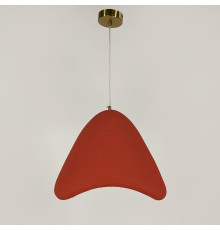 Світильник із помаранчево-червоним текстурним плафоном