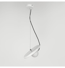 Підвіс із білим корпусом та білим плафоном на магніті