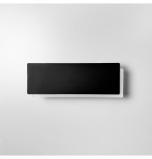 Світильник стіновий чорний на 3 лінзи зліва