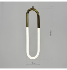 Підвіс зі світлодіодним овалом у латунному корпусі