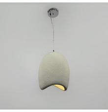 Світильник з білим гіпсовим корпусом 25х25х40 см