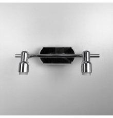 Бра для інтер'єрного підсвічування на 2 плафони у хромовому корпусі