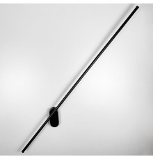 Сучасне лінійне бра в чорному корпусі 120 см