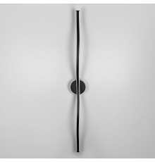 Чорне видовжене хвилеподібне бра 100 см 4000K