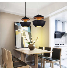 Креативний підвісний світильник у чорному корпусі