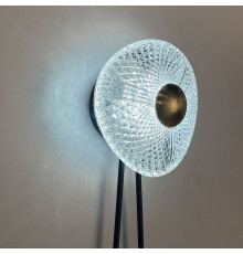 Вишукане декоративне чорне бра з імітацією квітки