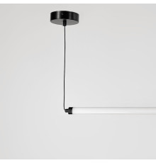 Led світильник у горизонтальній формі 90 см із чорною кулькою