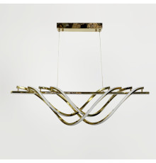 Люстра видовжена у золотому корпусі 120 см