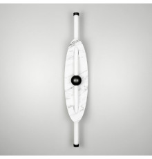 Світлодіодне бра у білому корпусі з імітацією мармуру 60 см