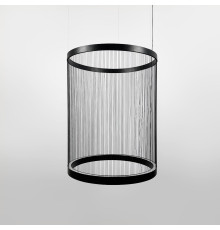 Мінімалістичний світильник у чорному корпусі 55х73 см