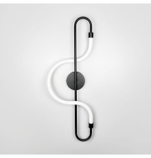 Чорне бра із акриловим розсіювачем 65 см