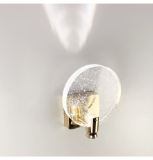 Настінний світильник в золотому корпусі 20х16 см