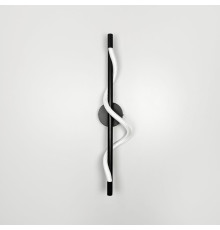 Чорне бра із обплетеним неоном 60 см