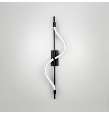 Бра із обплетеним неоном у чорному корпусі 60 см