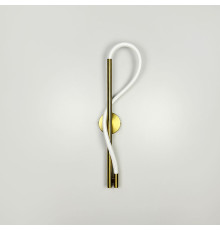 Бра латунне із обплетеним неоном 60 см