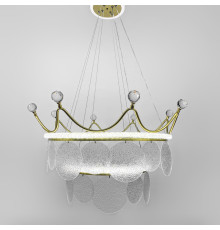 Підвісна люстра у вигляді корони Ø 68 см