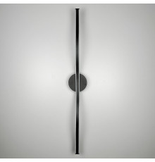 Чорне видовжене хвилеподібне бра 80 см 4000K