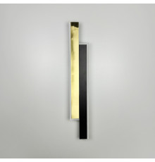 Ліве бра у чорно-латунному корпусі 60 см