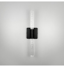 Бра у чорному корпусі із скляними пличками 40 см