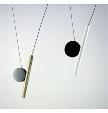 Підвісний світильник з біло-чорним корпусом