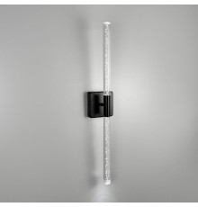 Бра у чорному корпусі із скляними пличками 60 см