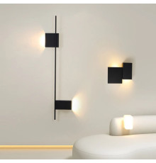 Чорне видовжене бра 120 см