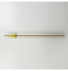 Сучасне лінійне бра в латунному корпусі 100 см