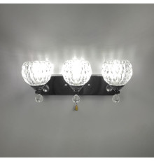 Вишуканий стіновий світильник у корпусі кольору чорний хром