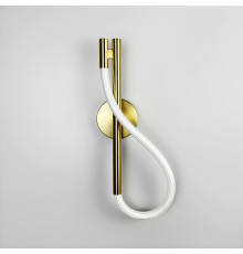 Бра латунне із обплетеним неоном 40 см