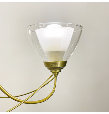 Стильна золота люстра на 3 плафони