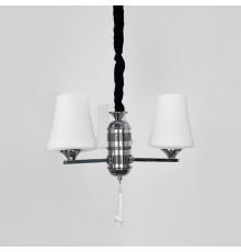 Елегантна підвісна люстра на 3 білих плафони