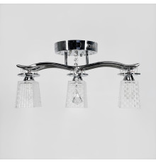 Хромована люстра на 3 плафони Е14 з RGB