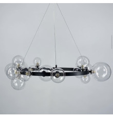 Світильник з 15 прозорими плафонами-кулями різного діаметру